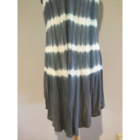 Zuriet Beaded Grey & White Tunic/Cover Up/Mini Dress Free Size - Picture 8 of 16